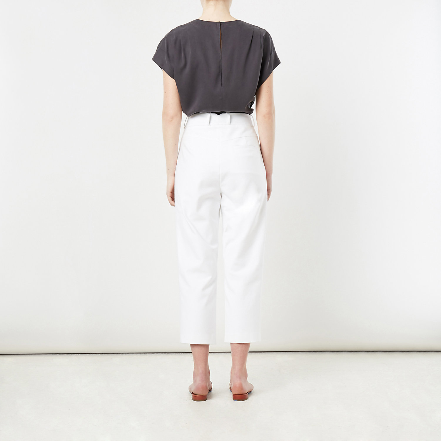 WIZWID:위즈위드 - [Steven Alan:스티븐 알란] [SALE]Cropped Pleated Trouser WIZWID