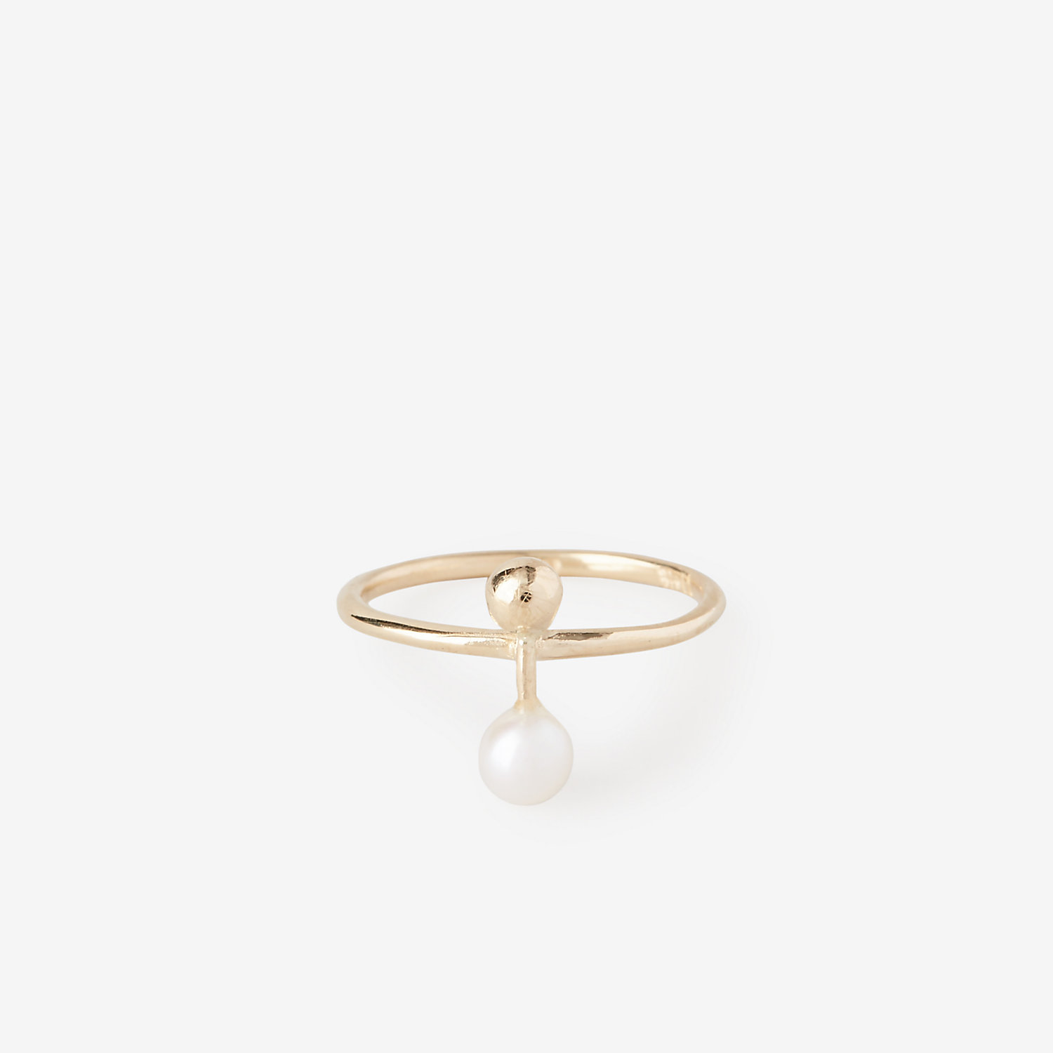 WIZWID:위즈위드 - [N+A:엔플러스에이] [SALE]Pearl Bar Ring WIZWID